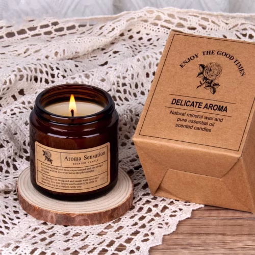 Nến Thơm MESMERIC Cốc Nâu Sáp Dừa